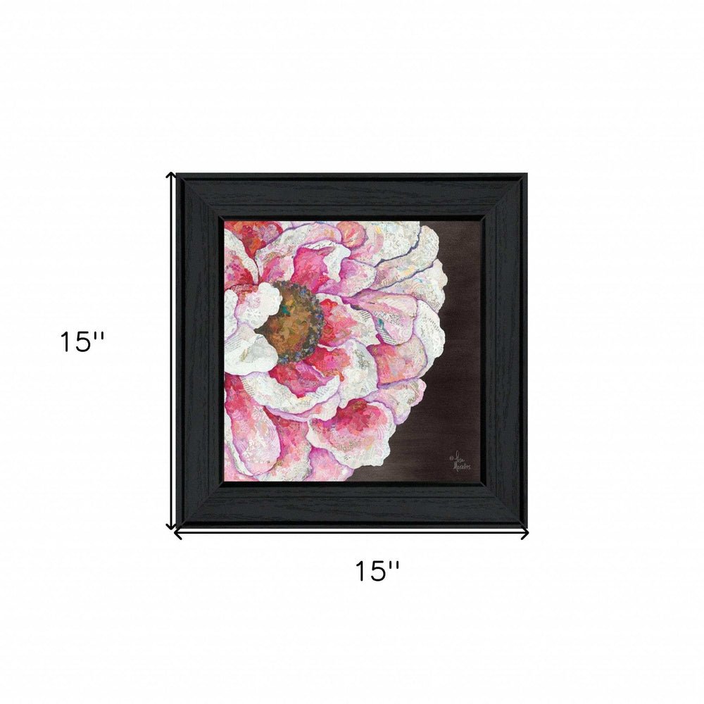 Blooms on Black I 2 Black Framed Print Wall Art - Homeroots - Flyclothing LLC