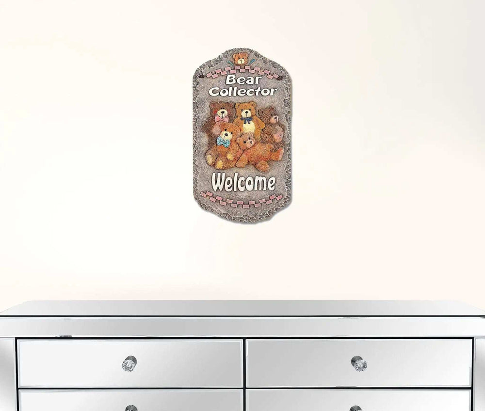 Teddy Bear Indoor Outdoor Resin Welcome Wall Decor - Homeroots - Flyclothing LLC