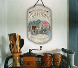 Horse Buggy and Bridge Indoor Outdoor Resin Welcome Wall Decor - Homeroots - Flyclothing LLC