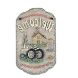 Tractor and Farm Welcome Sign Indoor Outdoor Resin Wall Decor - Homeroots - Flyclothing LLC