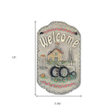 Tractor and Farm Welcome Sign Indoor Outdoor Resin Wall Decor - Homeroots - Flyclothing LLC
