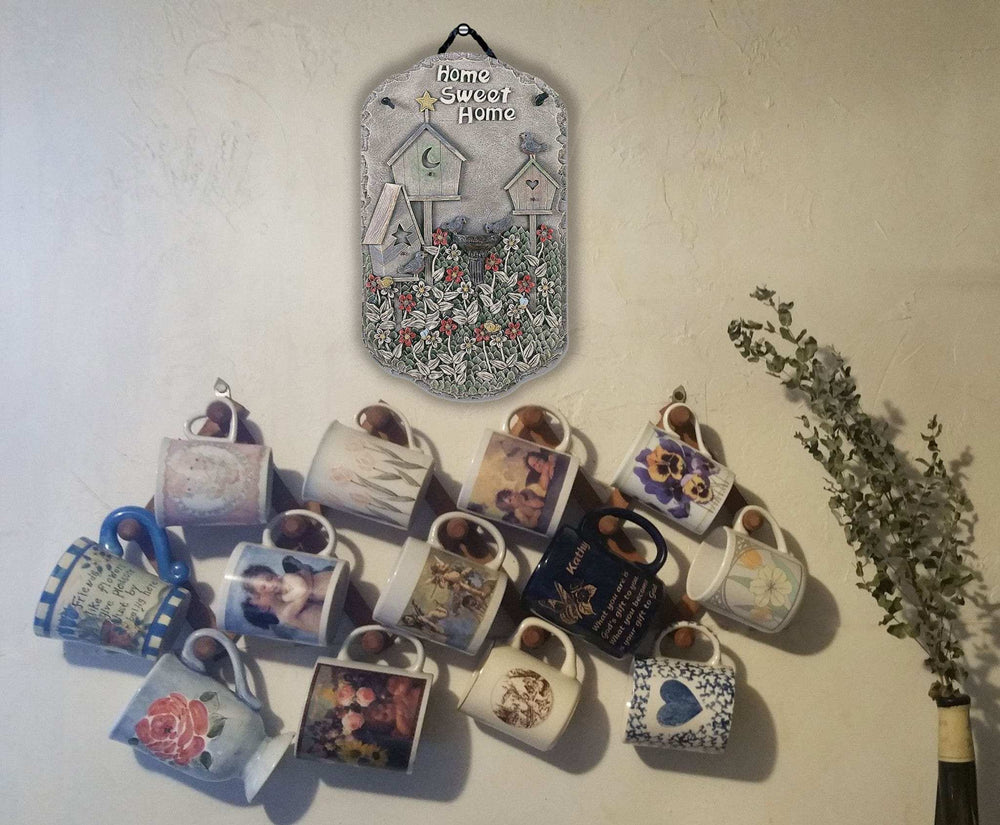 Home Sweet Home Birdbaths Indoor Outdoor Resin Welcome Wall Decor - Homeroots - Flyclothing LLC