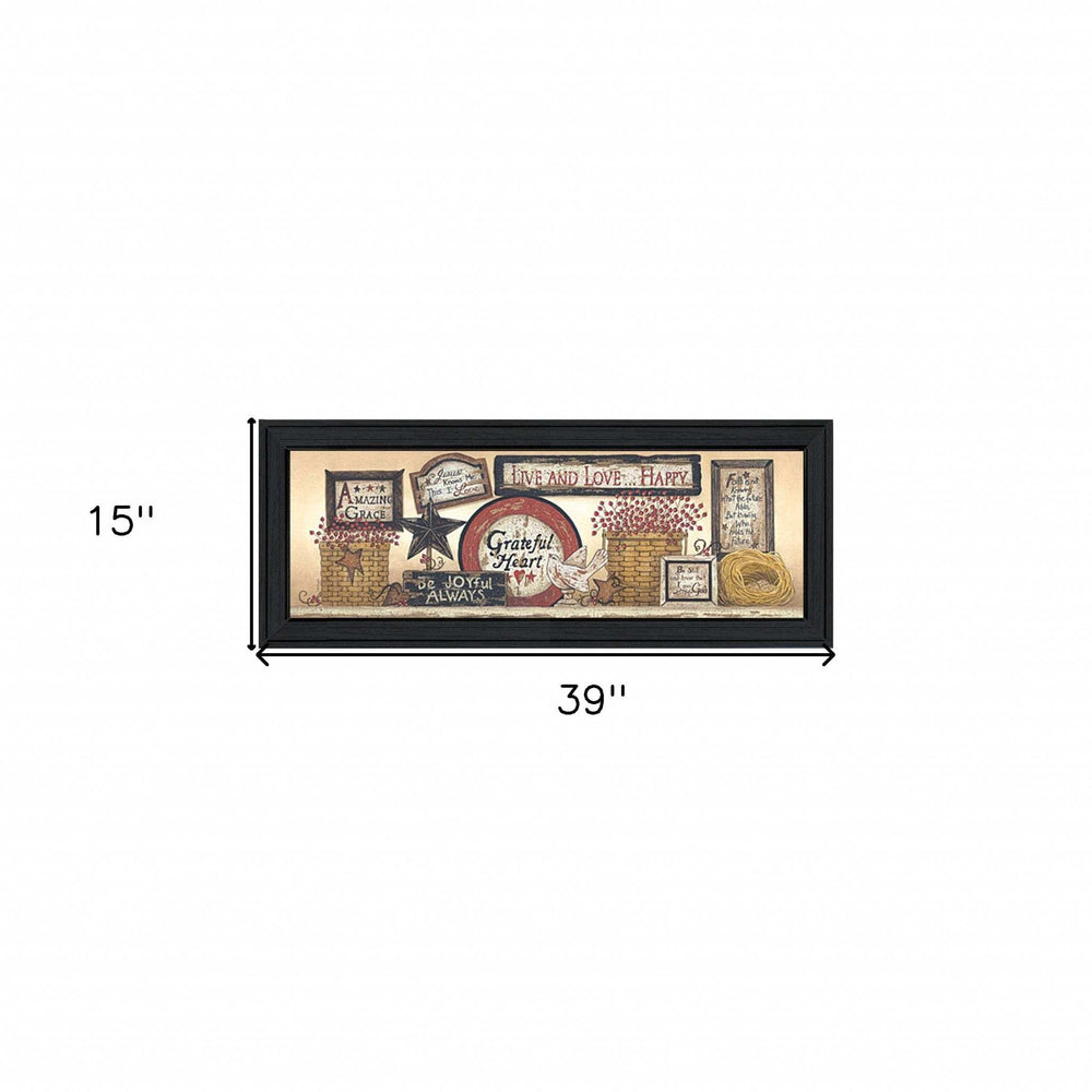 Sign Collector Black Framed Print Wall Art - Homeroots - Flyclothing LLC