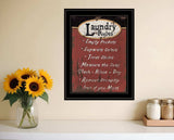 Laundry Rules 4 Black Framed Print Bathroom Wall Art - Homeroots - Flyclothing LLC