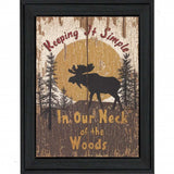 Keeping It Simple Black Framed Print Wall Art - Homeroots - Flyclothing LLC