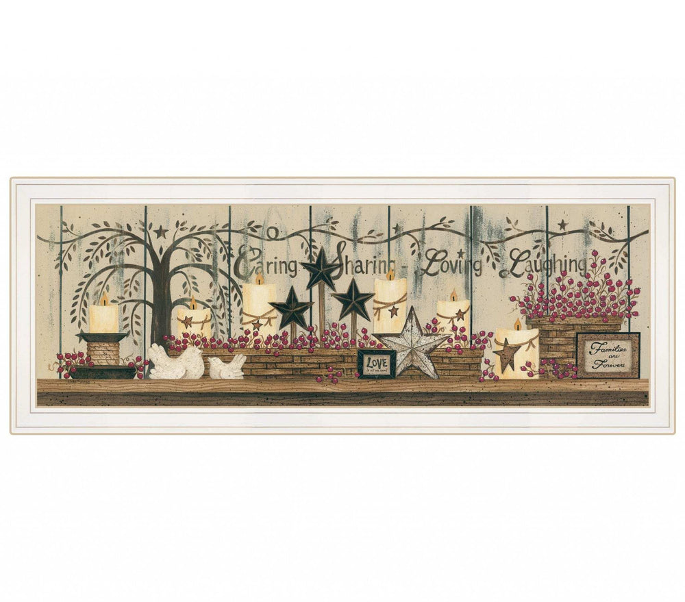 Willow Tree Shelf Collection 1 White Framed Print Wall Art - Homeroots - Flyclothing LLC