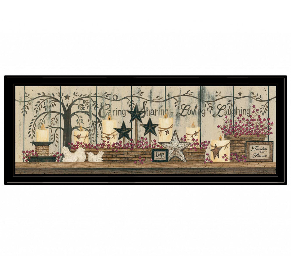 Willow Tree Shelf Collection 2 Black Framed Print Wall Art - Homeroots - Flyclothing LLC