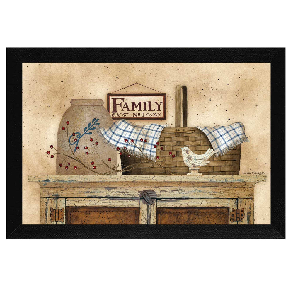 Family Still Life 1 Black Framed Print Wall Art - Homeroots - Flyclothing LLC