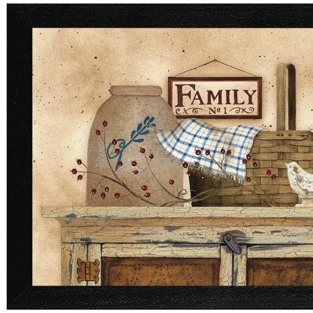 Family Still Life 1 Black Framed Print Wall Art - Homeroots - Flyclothing LLC