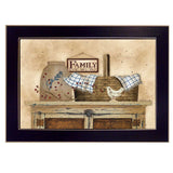 Family Still Life 2 Black Framed Print Wall Art - Homeroots - Flyclothing LLC