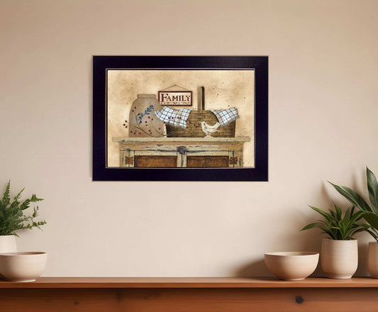 Family Still Life 2 Black Framed Print Wall Art - Homeroots - Flyclothing LLC