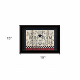 Bath Room Black Framed Print Bathroom Wall Art - Homeroots - Flyclothing LLC