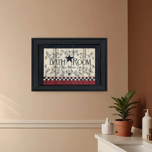 Bathroom 4 Black Framed Print Bathroom Wall Art - Homeroots - Flyclothing LLC