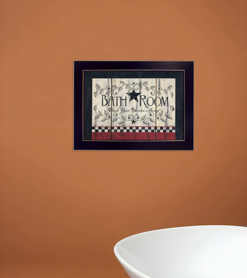 Bathroom 5 Black Framed Print Bathroom Wall Art - Homeroots - Flyclothing LLC