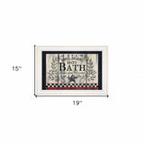 Hot Bath 13 White Framed Print Bathroom Wall Art - Homeroots - Flyclothing LLC