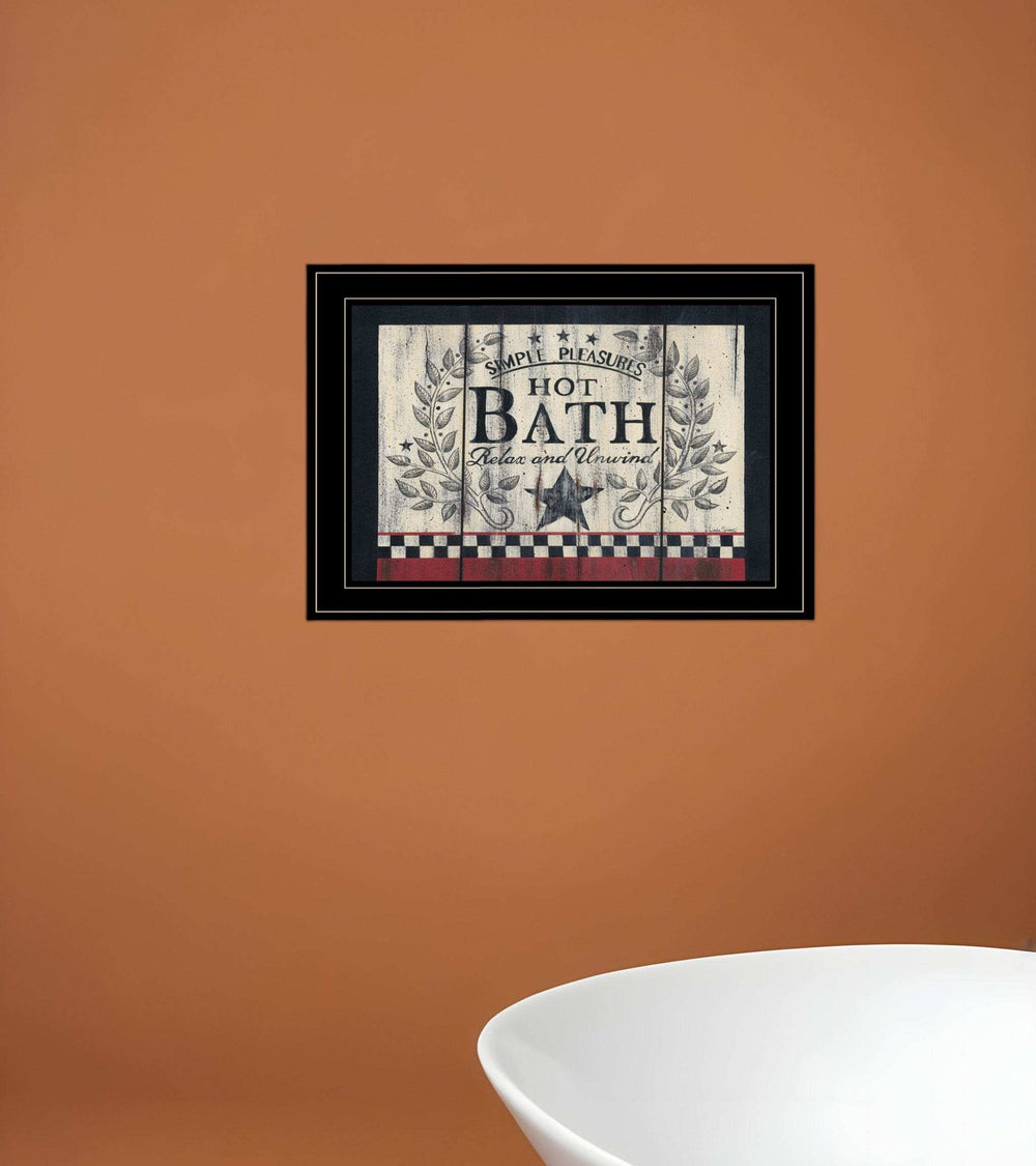 Hot Bath 14 Black Framed Print Bathroom Wall Art - Homeroots - Flyclothing LLC