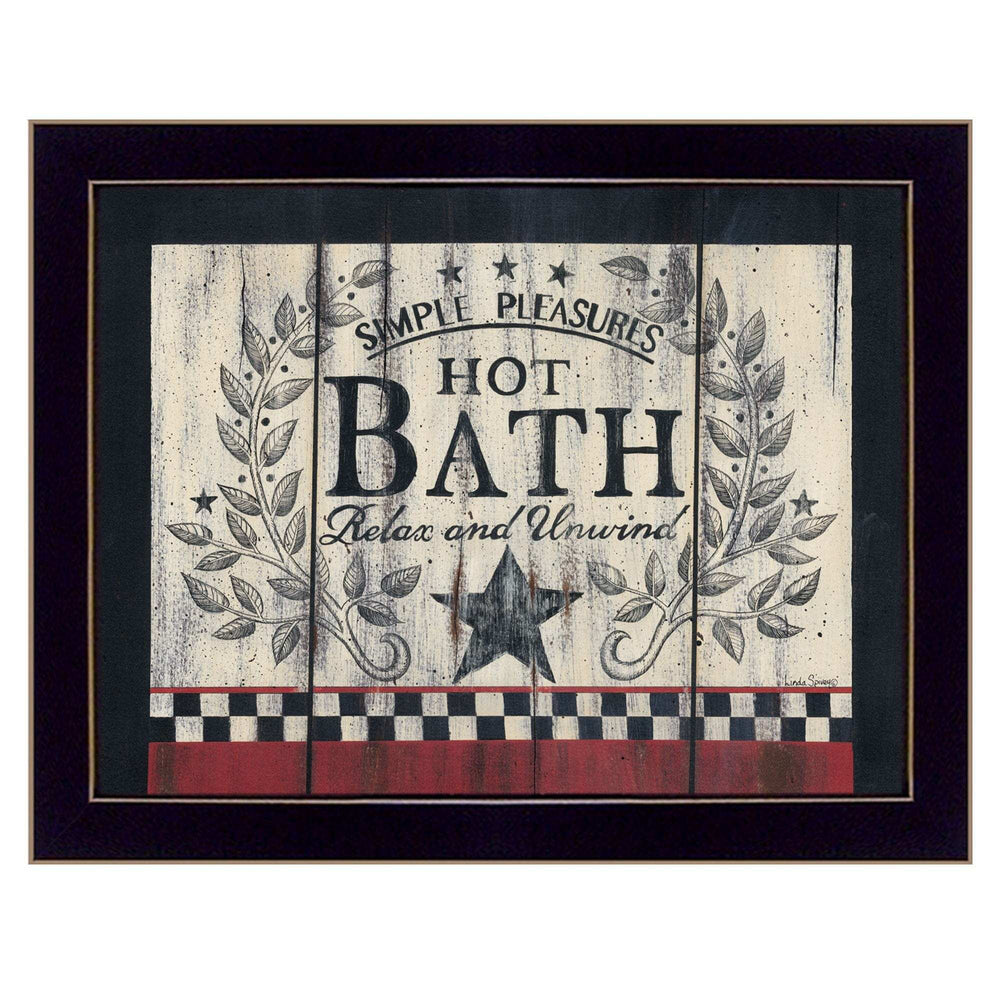 Hot Bath 15 Black Framed Print Bathroom Wall Art - Homeroots - Flyclothing LLC
