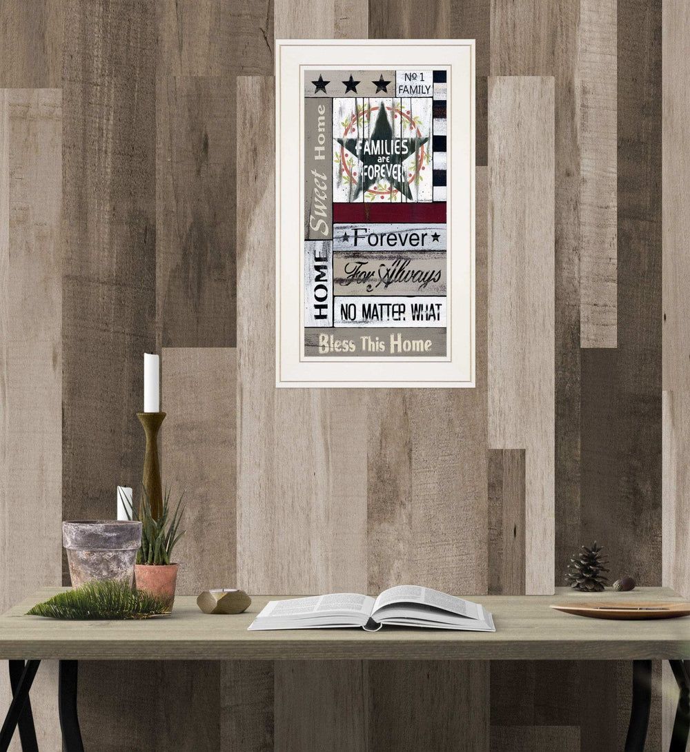 Families are Forever 2 White Framed Print Wall Art - Homeroots - Flyclothing LLC