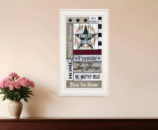 Families are Forever 2 White Framed Print Wall Art - Homeroots - Flyclothing LLC
