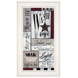 Soak Your Cares Away 1 White Framed Print Bathroom Wall Art - Homeroots - Flyclothing LLC