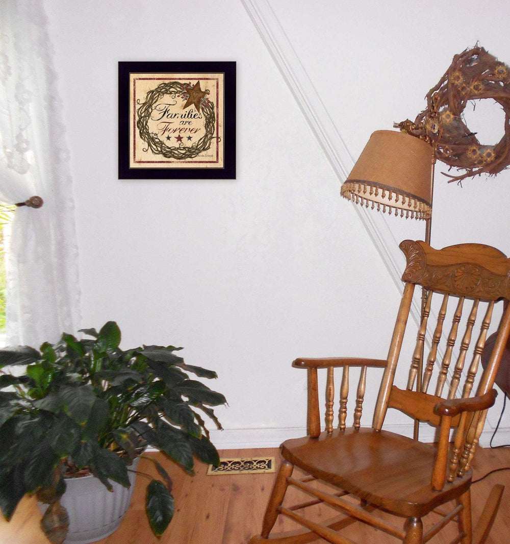 Families are Forever 1 Black Framed Print Wall Art - Homeroots - Flyclothing LLC