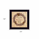 Together is a Wonderful Place to Be Ready to Hang Framed Print Black Frame Black Framed Print Wall Art - Homeroots - Flyclothing LLC