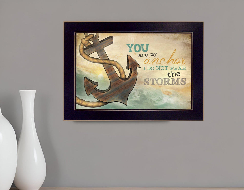 You Are my Anchor Black Framed Print Wall Art - Homeroots - Flyclothing LLC