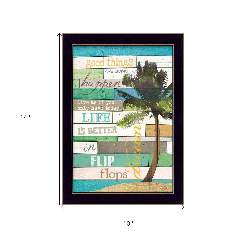 Good Things 1 Black Framed Print Wall Art - Homeroots - Flyclothing LLC
