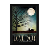 Love You Farm Black Framed Print Wall Art - Homeroots - Flyclothing LLC