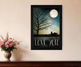 Love You Farm Black Framed Print Wall Art - Homeroots - Flyclothing LLC