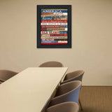 America Proud 3 Black Framed Print Wall Art - Homeroots - Flyclothing LLC