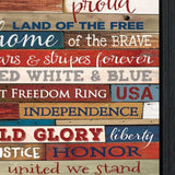 America Proud 1 Black Framed Print Wall Art - Homeroots - Flyclothing LLC