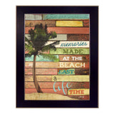 Beach Memories 4 Black Framed Print Wall Art - Homeroots - Flyclothing LLC