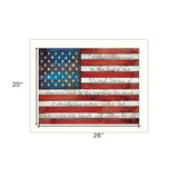 Pledge of Allegiance 4 White Framed Print Wall Art - Homeroots - Flyclothing LLC