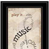 Play It 2 Black Framed Print Wall Art - Homeroots - Flyclothing LLC