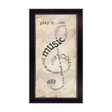 Play It 3 Black Framed Print Wall Art - Homeroots - Flyclothing LLC