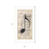 Music 4 White Framed Print Wall Art - Homeroots - Flyclothing LLC