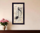 Music 6 Black Framed Print Wall Art - Homeroots - Flyclothing LLC