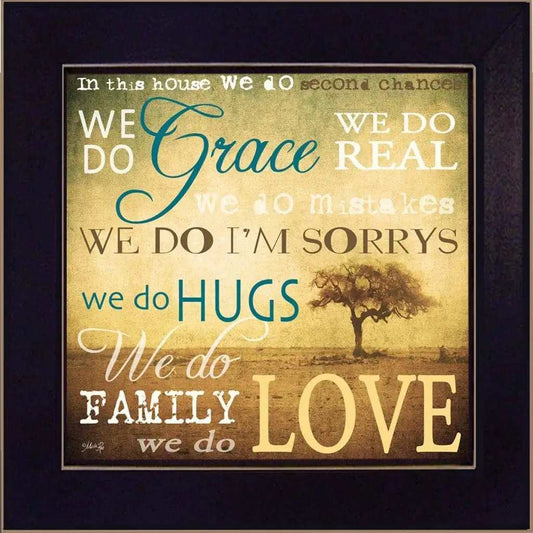 We Do 2 Black Framed Print Wall Art - Homeroots - Flyclothing LLC