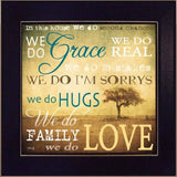 We Do 2 Black Framed Print Wall Art - Homeroots - Flyclothing LLC