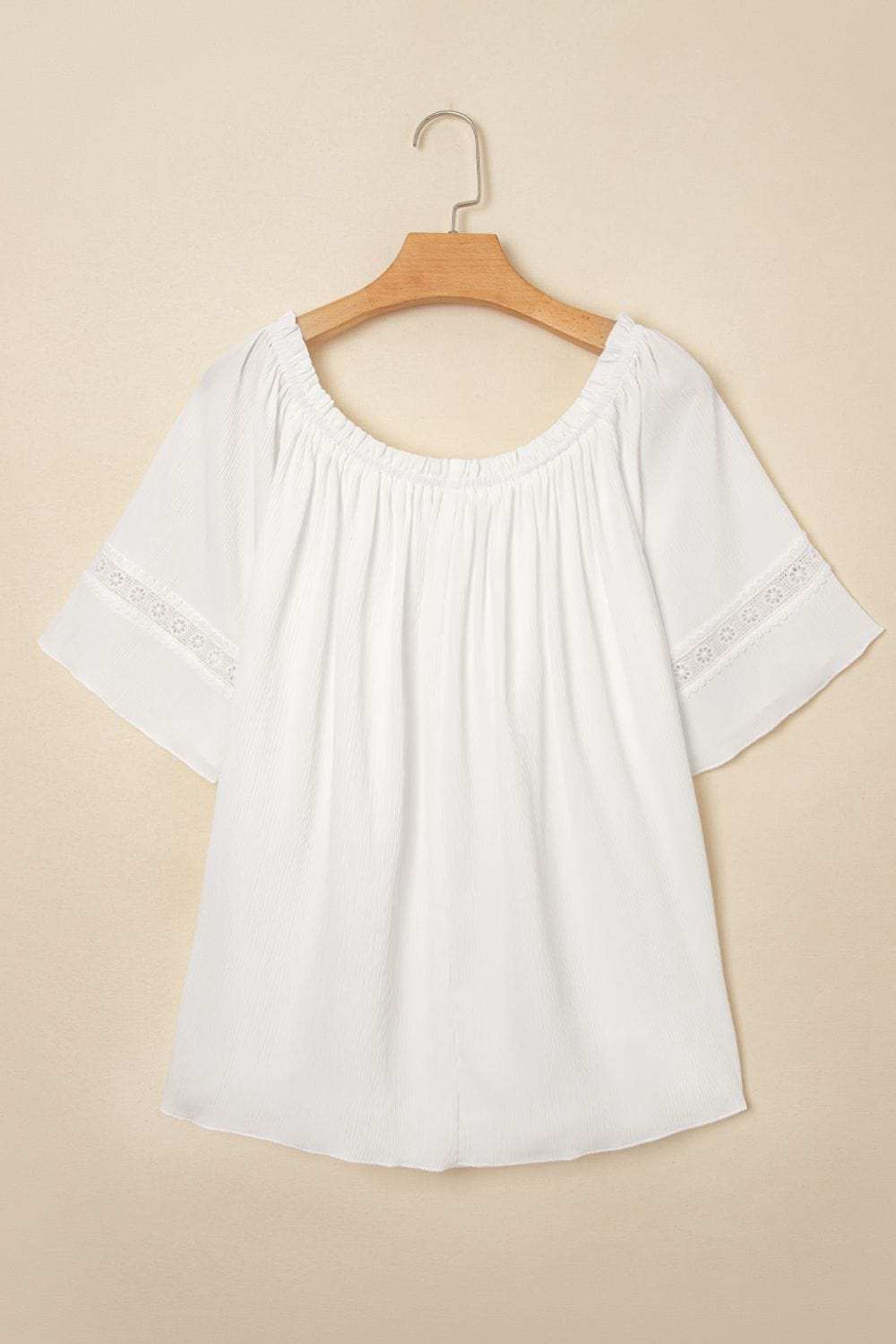 Lace Detail Off-Shoulder Blouse - Trendsi - Flyclothing LLC