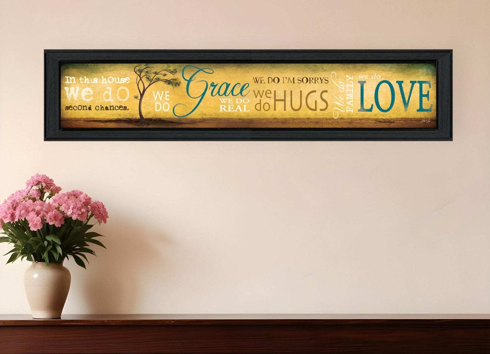 Grace And Love Black Framed Print Wall Art - Homeroots - Flyclothing LLC