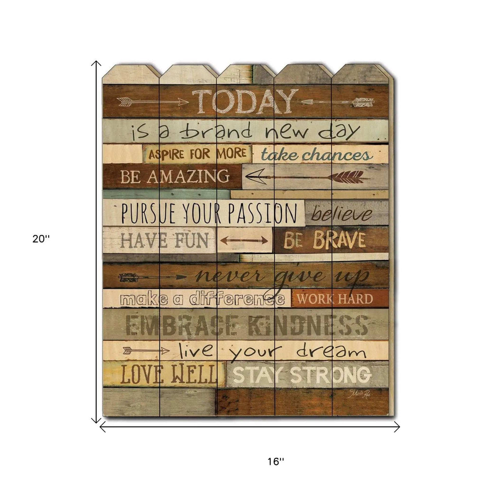 Today is a Brand New Day Unframed Print Wall Art - Homeroots - Flyclothing LLC