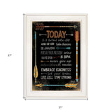 Today Is a Brand New Day 1 White Framed Print Wall Art - Homeroots - Flyclothing LLC
