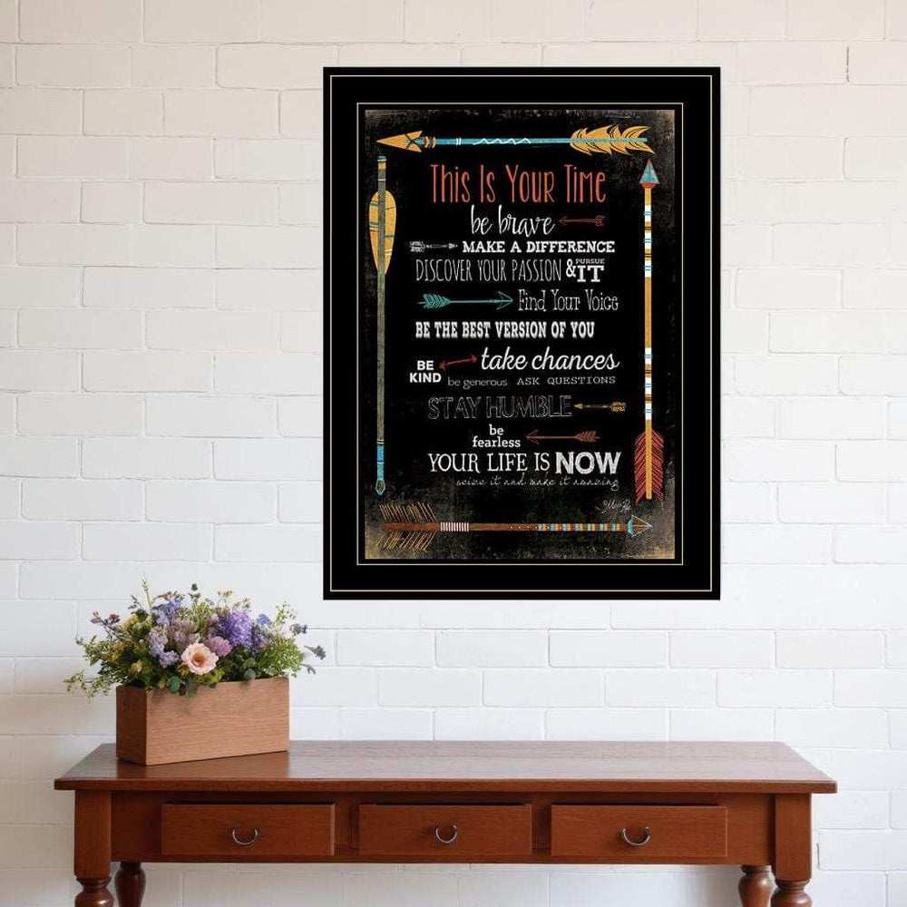 This is Your Time 2 Black Framed Print Wall Art - Homeroots - Flyclothing LLC
