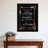 This is Your Time 2 Black Framed Print Wall Art - Homeroots - Flyclothing LLC