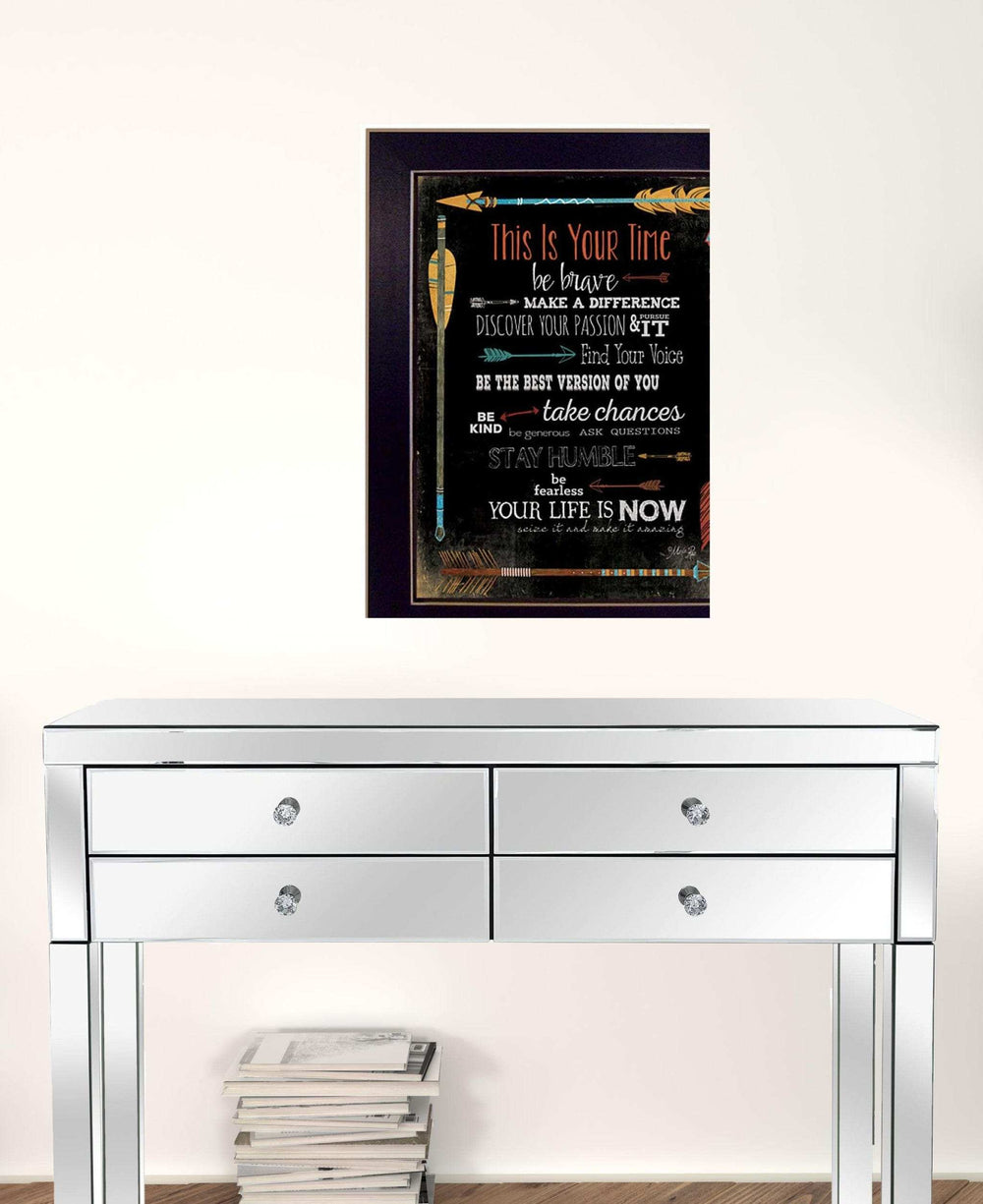 This is Your Time 3 Black Framed Print Wall Art - Homeroots - Flyclothing LLC