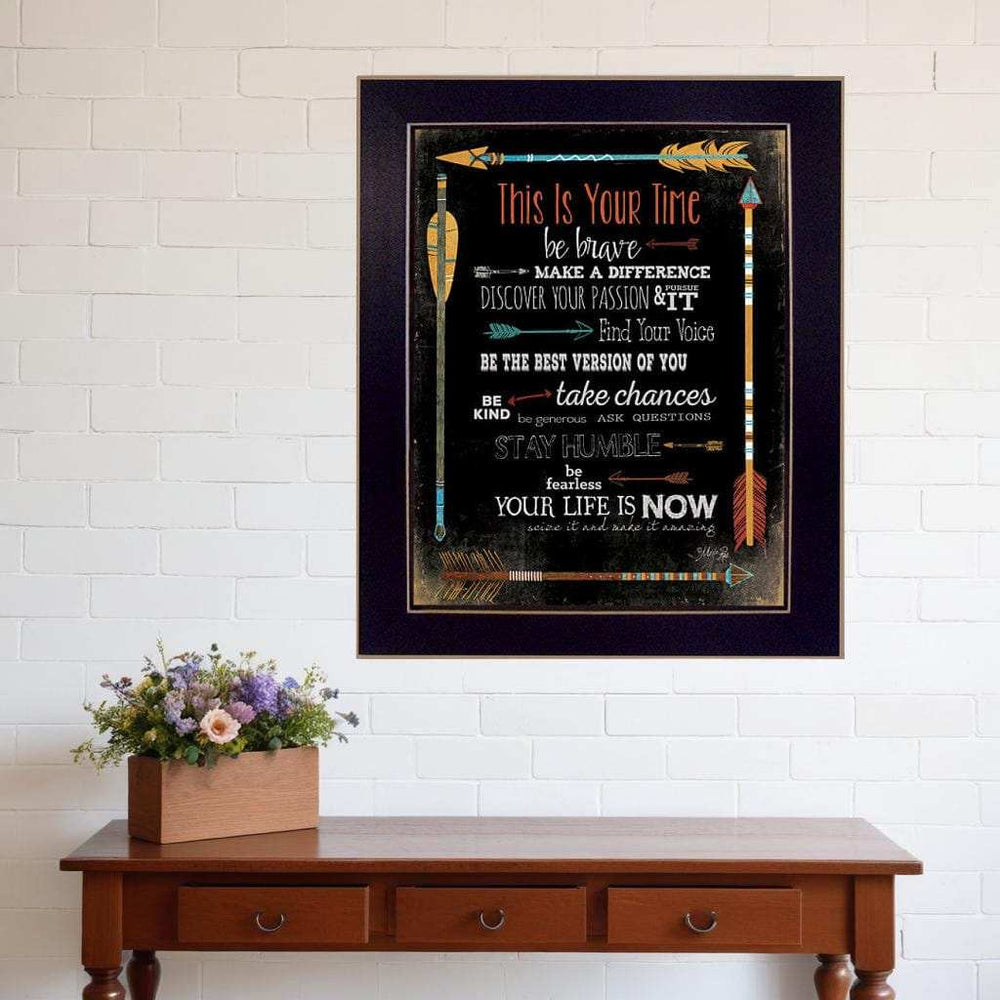 This is Your Time 3 Black Framed Print Wall Art - Homeroots - Flyclothing LLC