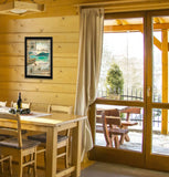 The Lake is Calling 3 Black Framed Print Wall Art - Homeroots - Flyclothing LLC