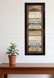 Farmhouse Rules 1 Black Framed Print Wall Art - Homeroots - Flyclothing LLC